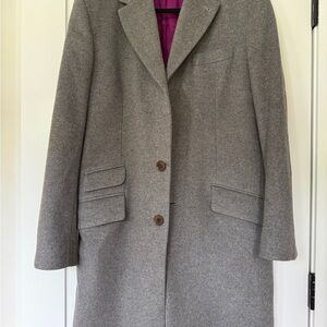 Charles Tyrwhitt Men’s Gray Wool Coat